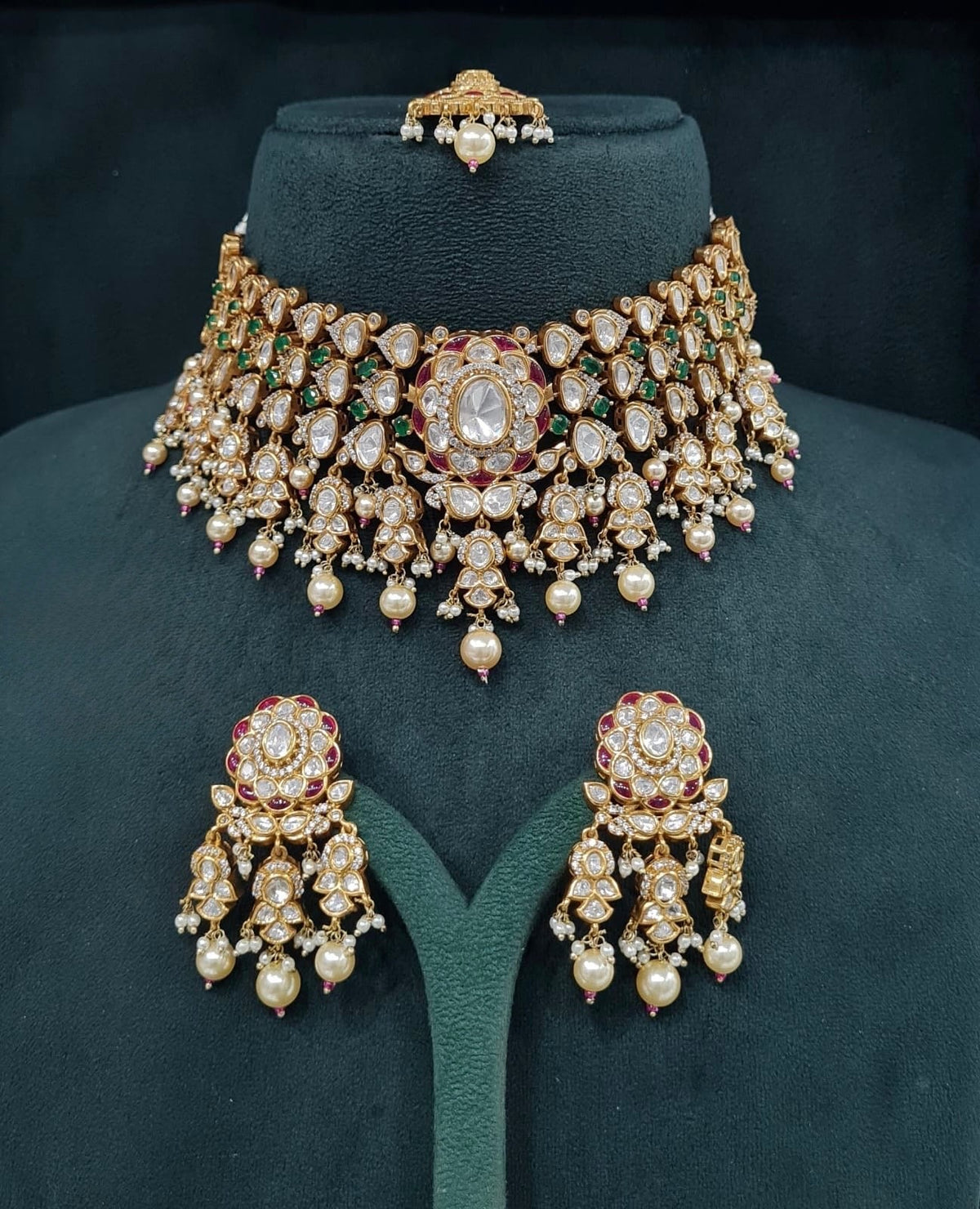 Victorian Bride Set 09074 - KRISHNA'S SWETA JEWELLERY