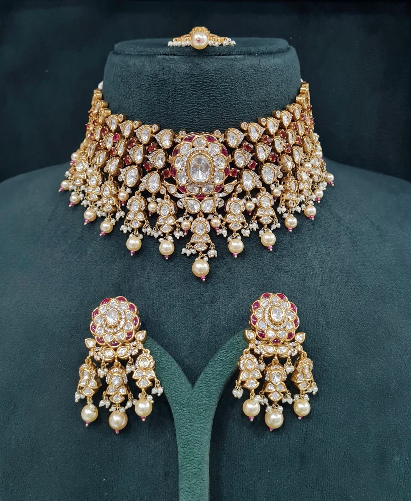 Victorian Bride Set 09074 - KRISHNA'S SWETA JEWELLERY