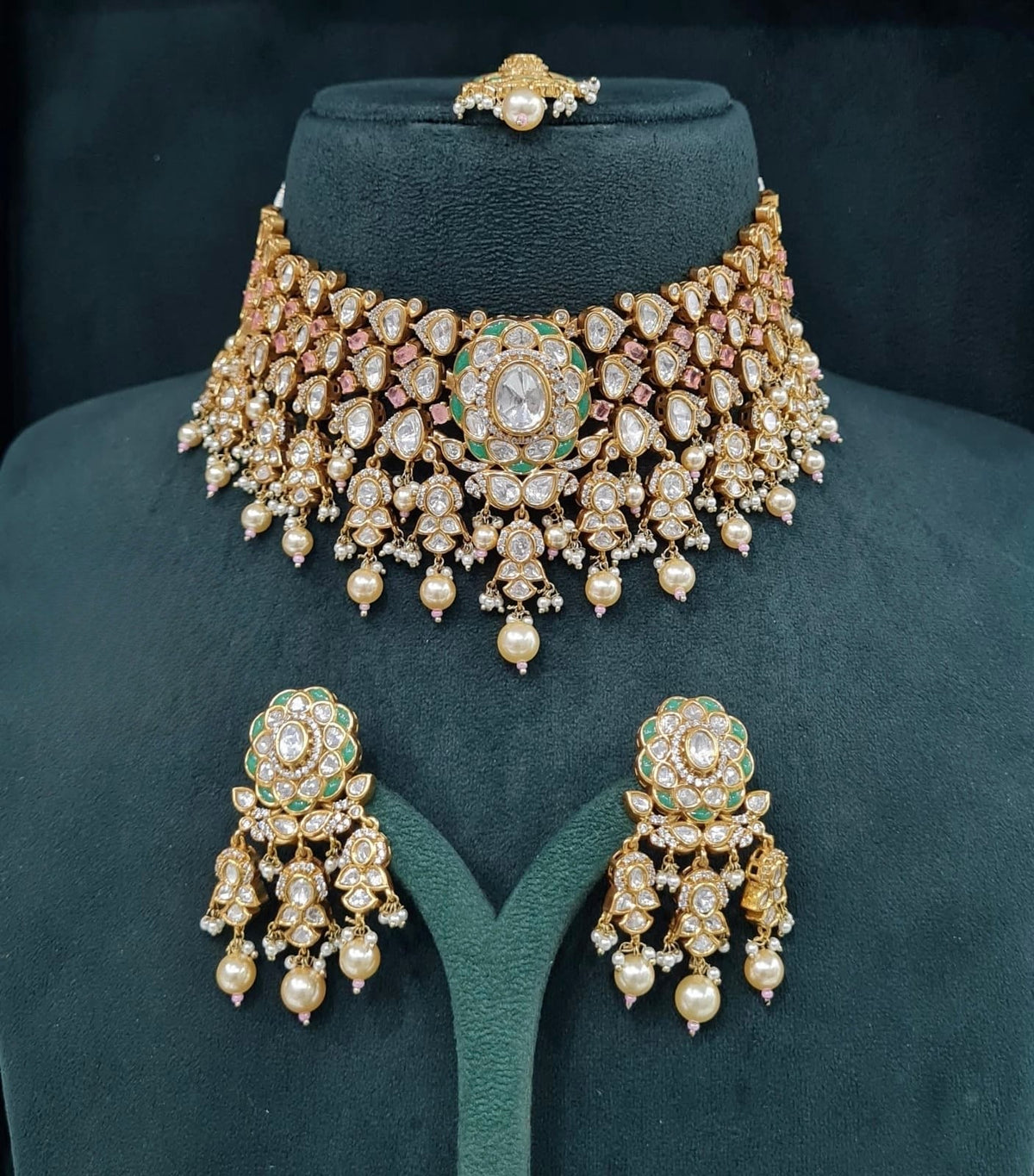 Victorian Bride Set 09074 - KRISHNA'S SWETA JEWELLERY
