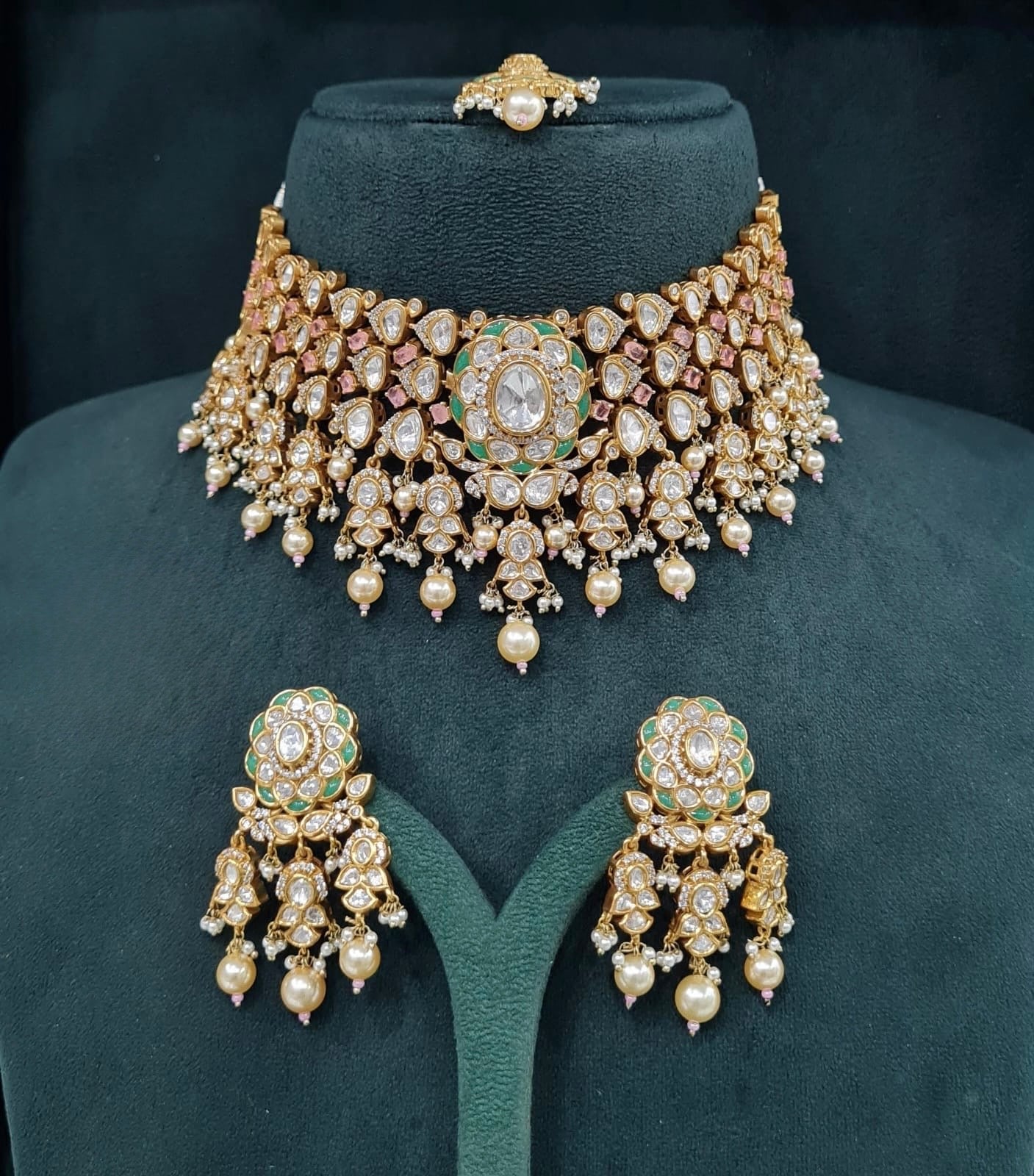 Victorian Bride Set 09074 - KRISHNA'S SWETA JEWELLERY