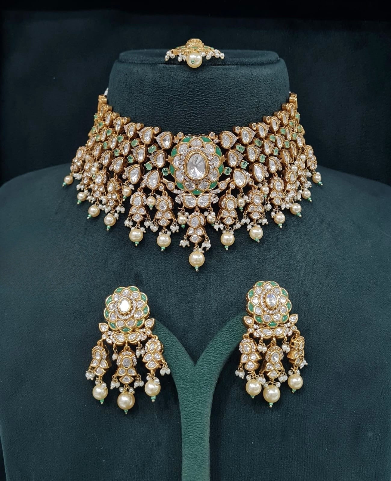 Victorian Bride Set 09074 - KRISHNA'S SWETA JEWELLERY