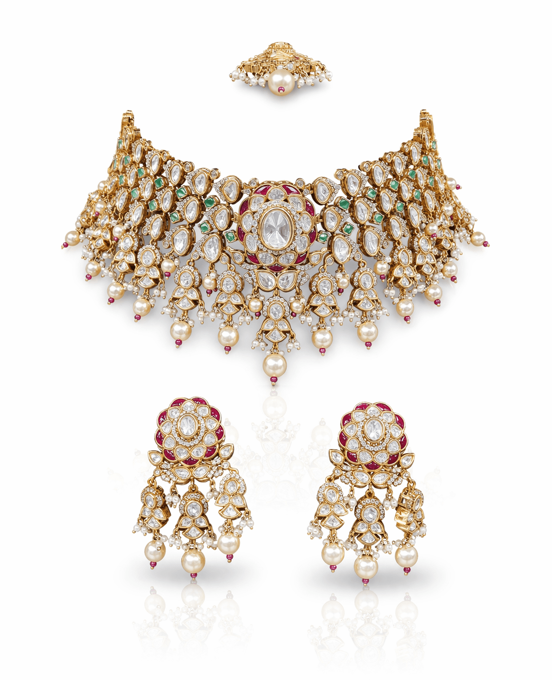 Victorian Bride Set 09074 - KRISHNA'S SWETA JEWELLERY