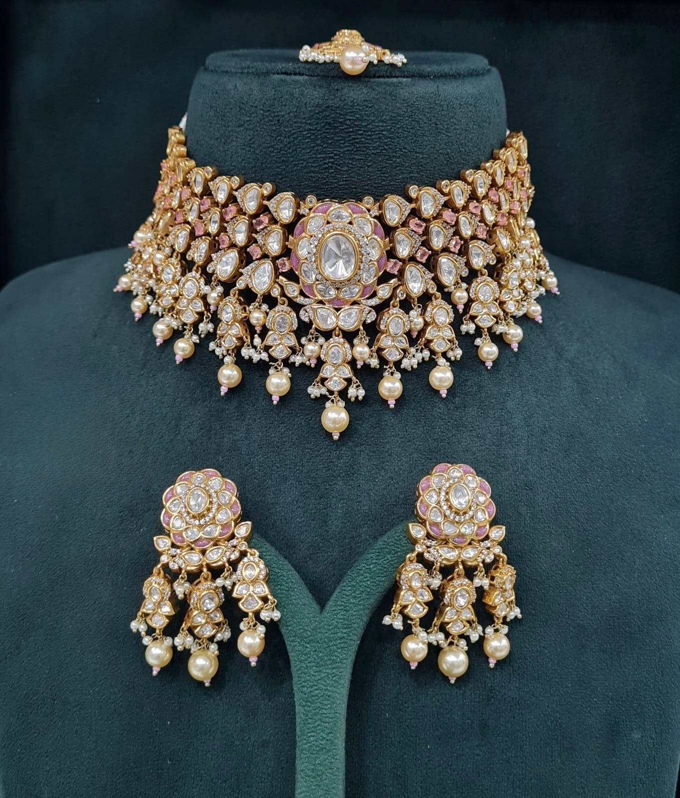 Victorian Bride Set 09074 - KRISHNA'S SWETA JEWELLERY