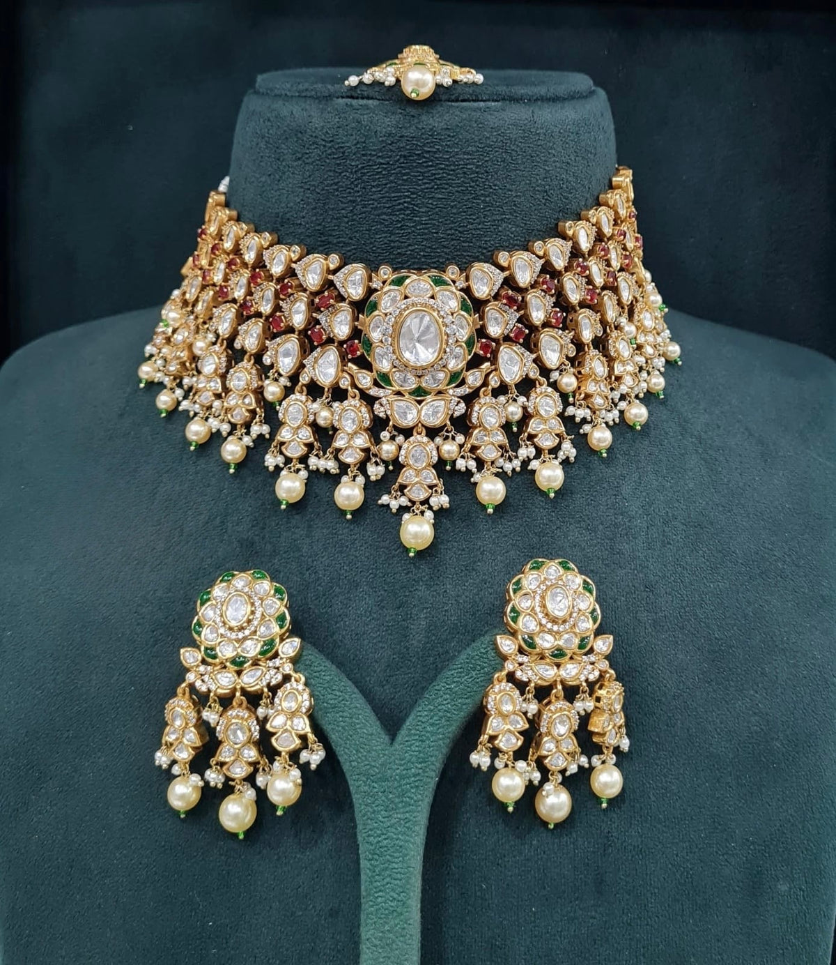 Victorian Bride Set 09074 - KRISHNA'S SWETA JEWELLERY
