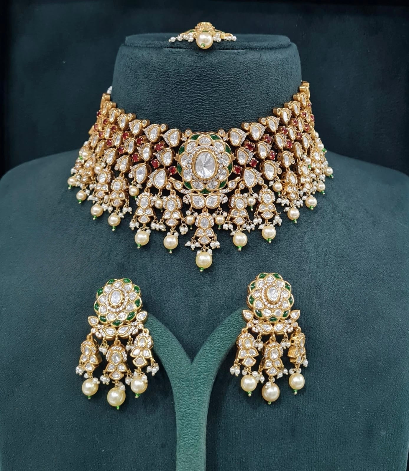 Victorian Bride Set 09074 - KRISHNA'S SWETA JEWELLERY