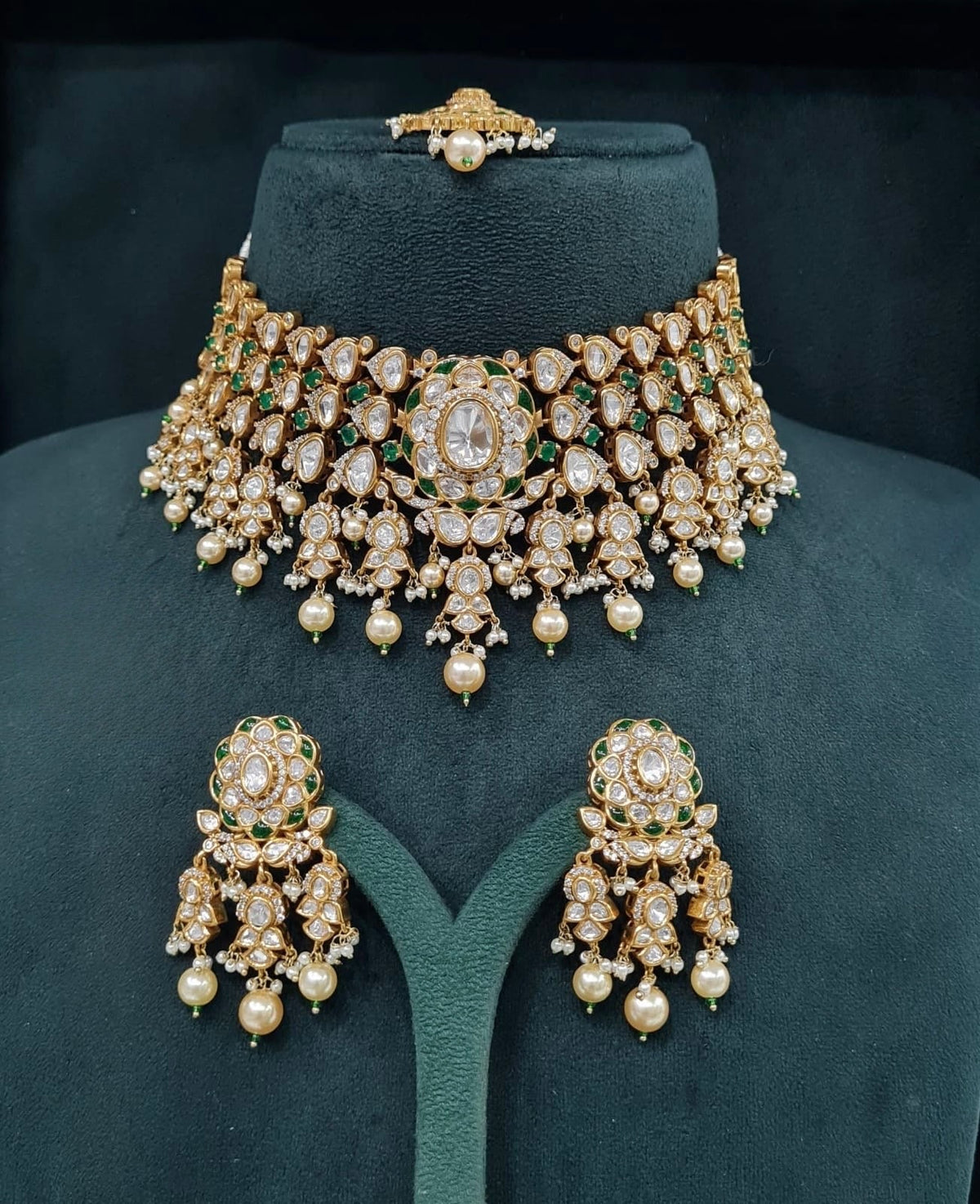 Victorian Bride Set 09074 - KRISHNA'S SWETA JEWELLERY