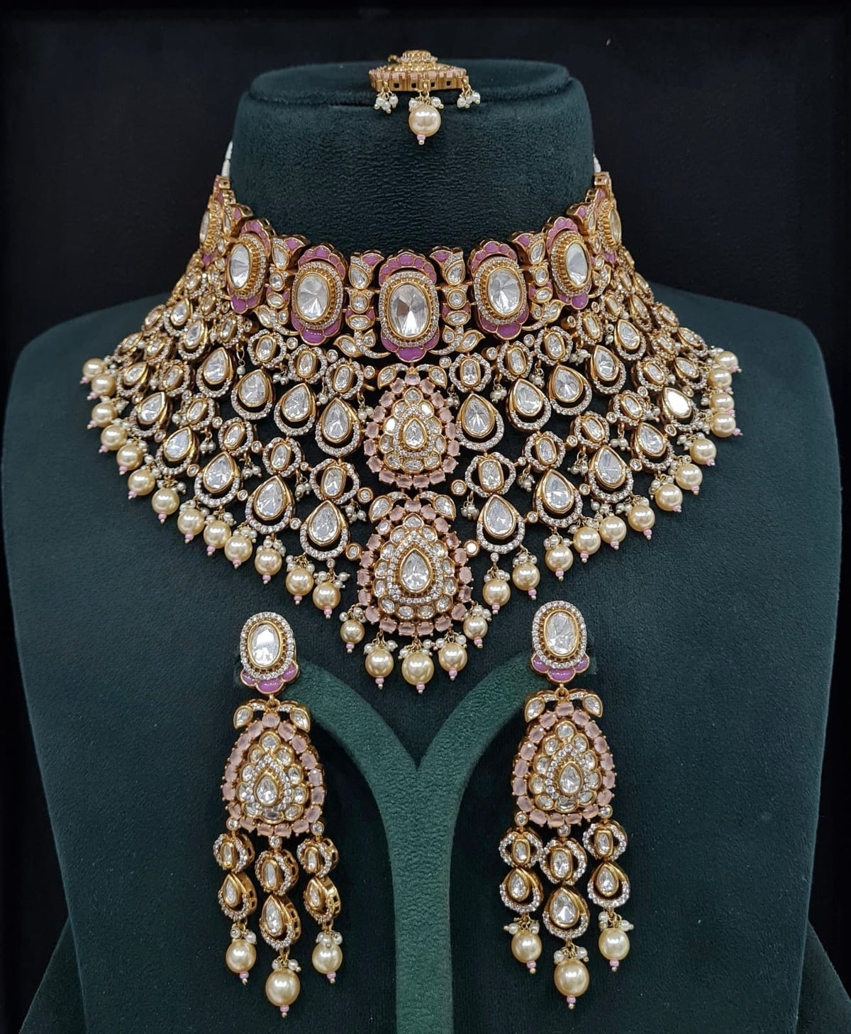 Victorian Bride Set 09594 - KRISHNA'S SWETA JEWELLERY