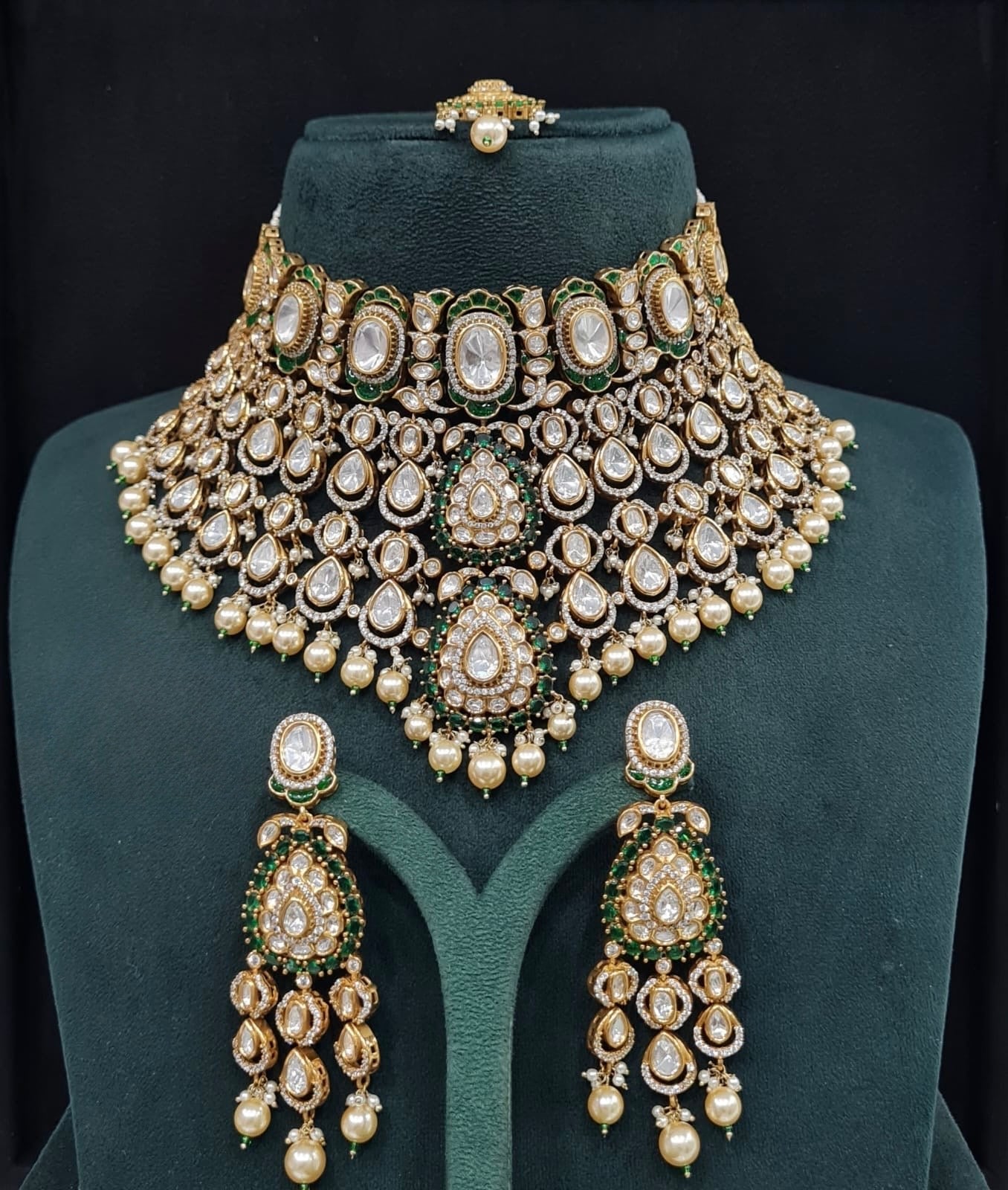 Victorian Bride Set 09594 - KRISHNA'S SWETA JEWELLERY