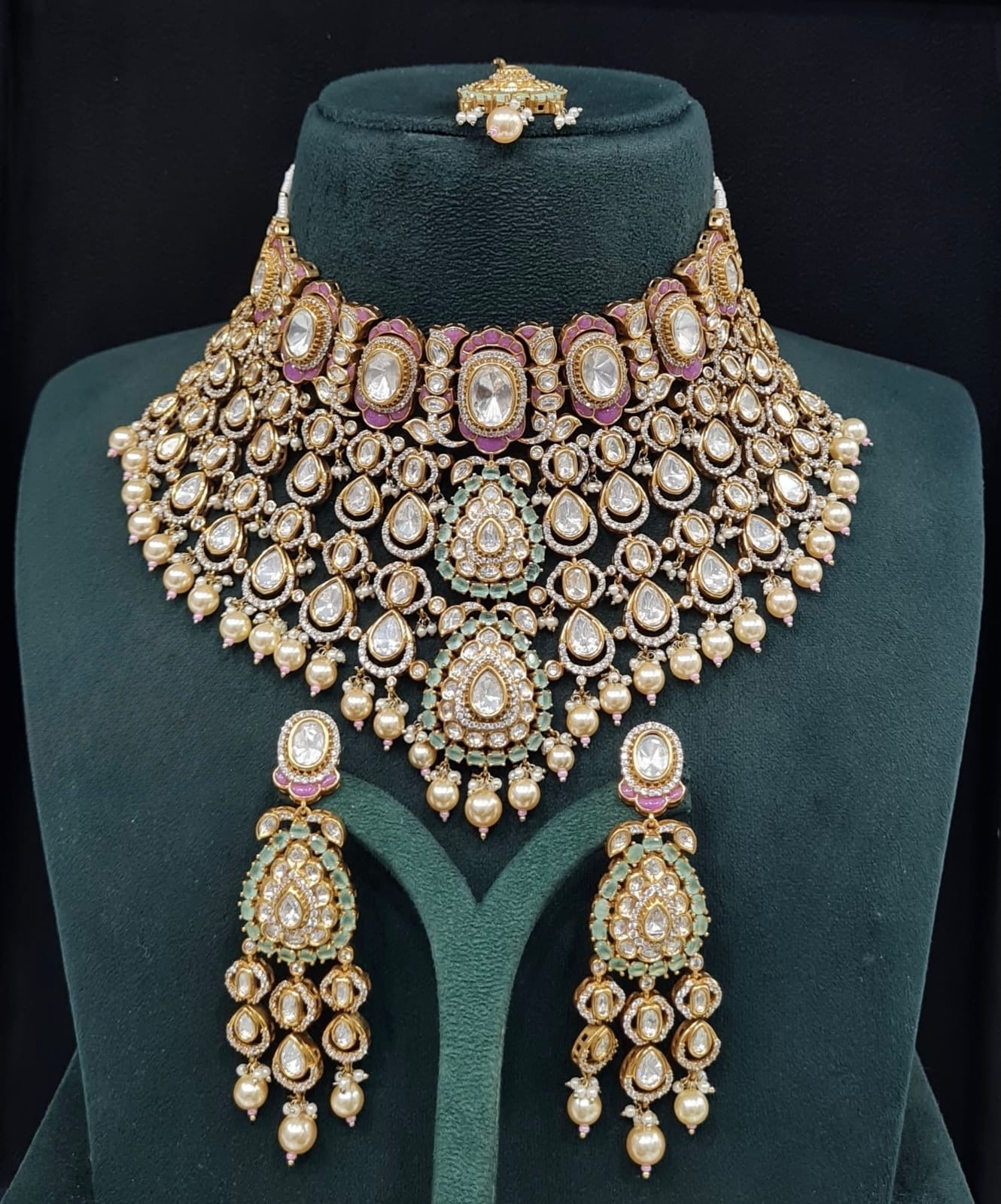 Victorian Bride Set 09594 - KRISHNA'S SWETA JEWELLERY