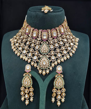 Victorian Bride Set 09594 - KRISHNA'S SWETA JEWELLERY