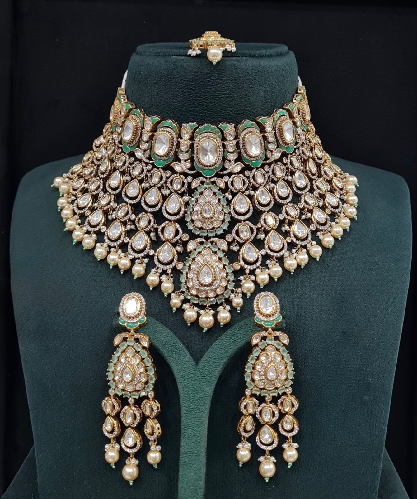 Victorian Bride Set 09594 - KRISHNA'S SWETA JEWELLERY