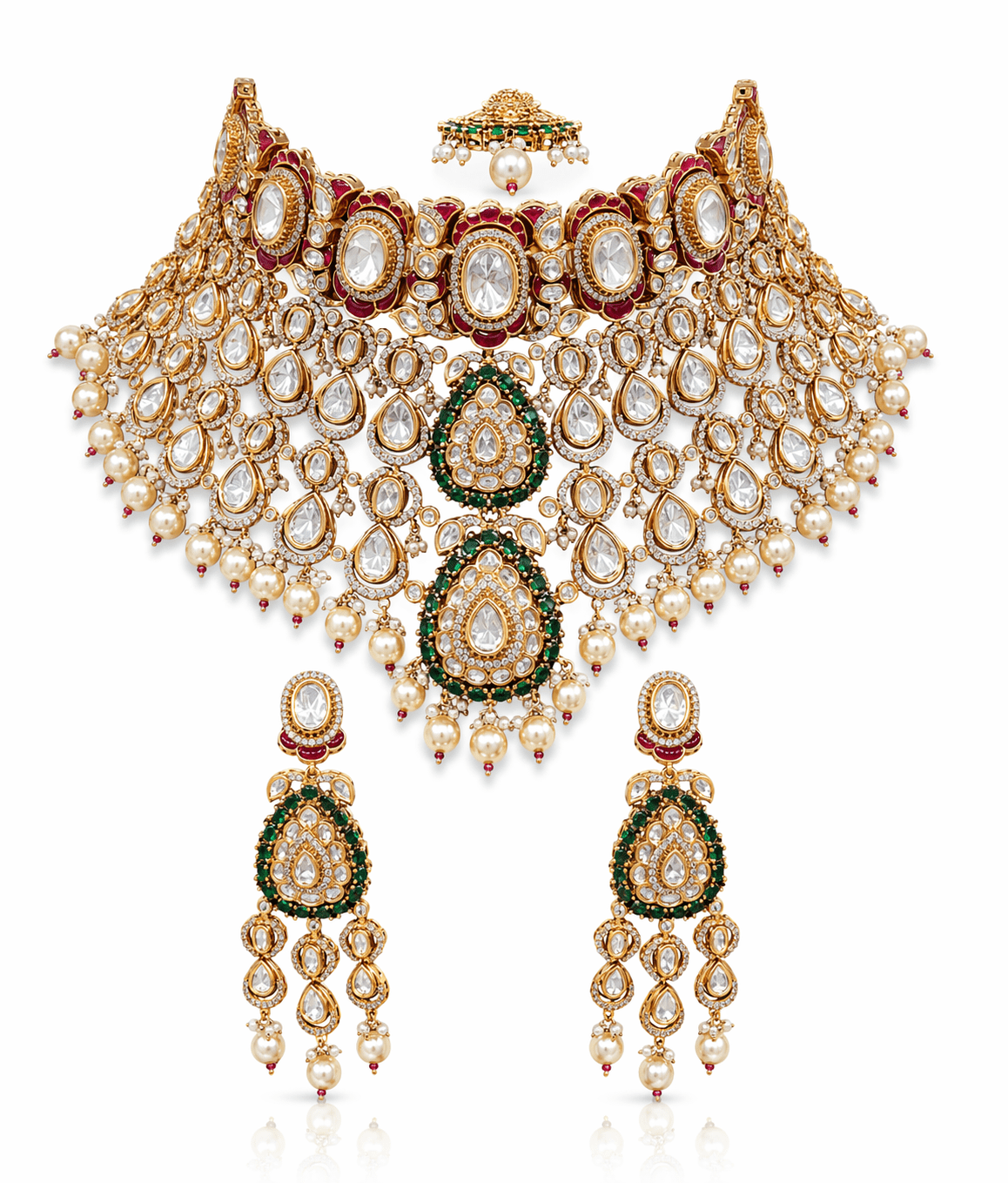Victorian Bride Set 09594 - KRISHNA'S SWETA JEWELLERY