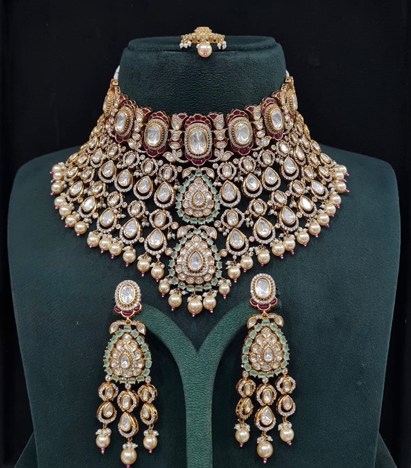 Victorian Bride Set 09594 - KRISHNA'S SWETA JEWELLERY