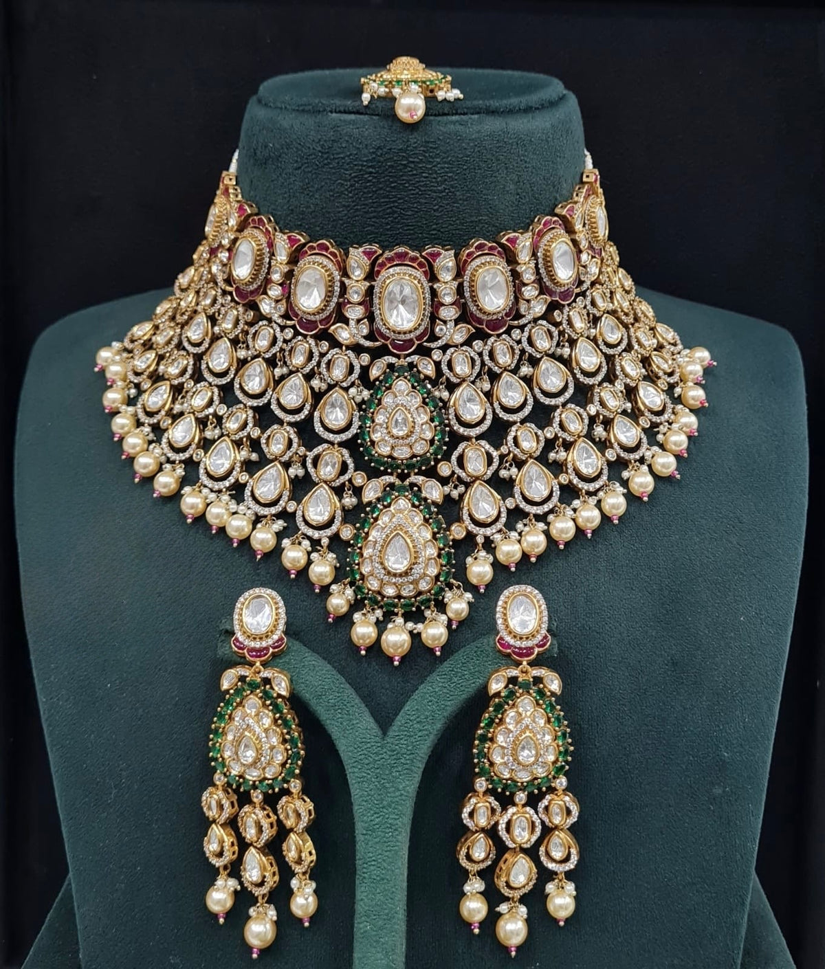 Victorian Bride Set 09594 - KRISHNA'S SWETA JEWELLERY