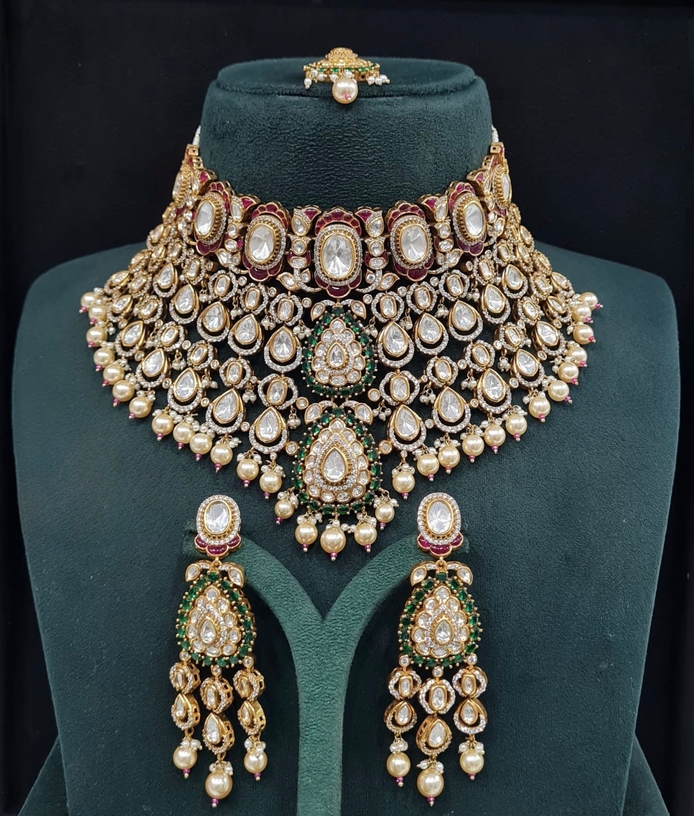 Victorian Bride Set 09594 - KRISHNA'S SWETA JEWELLERY