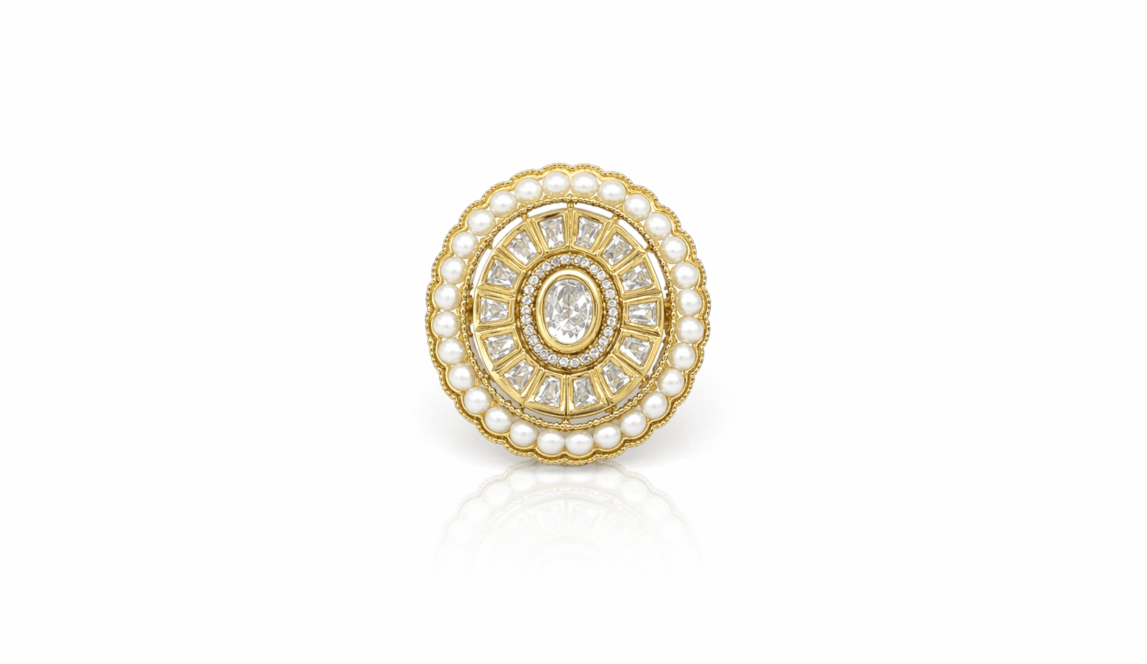 Victorian Brooch 09536 - KRISHNA'S SWETA JEWELLERY