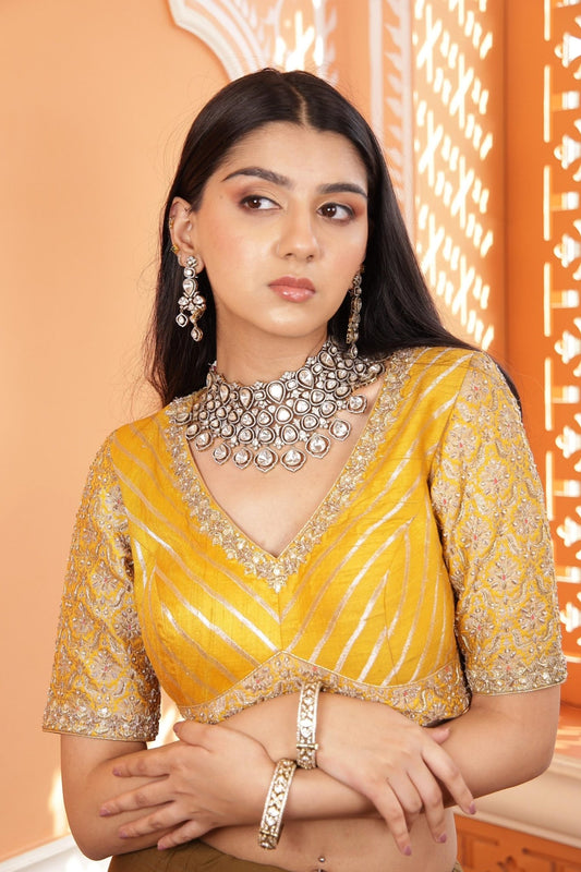 Victorian Choker 02053 - KRISHNA'S SWETA JEWELLERY