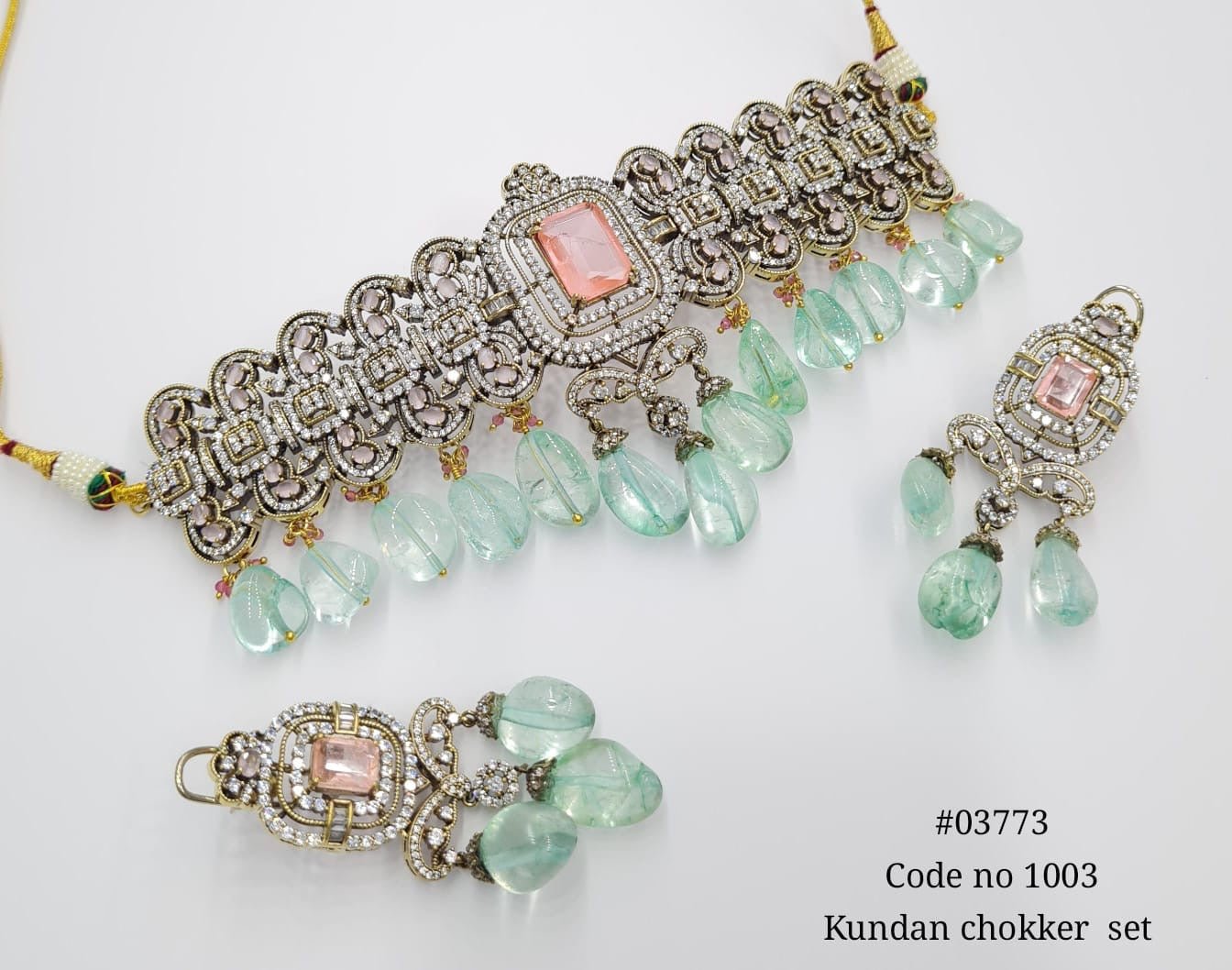 Victorian Choker 03773 - KRISHNA'S SWETA JEWELLERY
