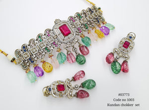 Victorian Choker 03773 - KRISHNA'S SWETA JEWELLERY