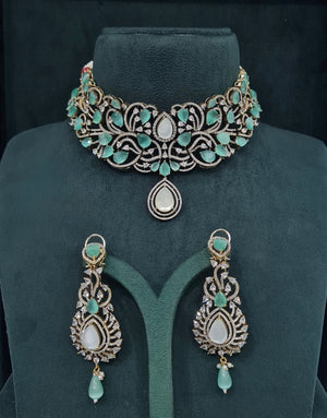 Victorian Choker 05750 - KRISHNA'S SWETA JEWELLERY