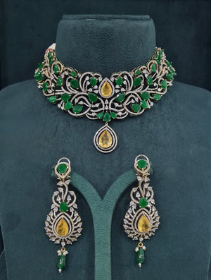 Victorian Choker 05750 - KRISHNA'S SWETA JEWELLERY