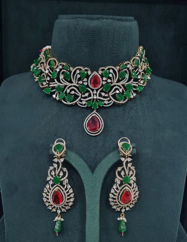 Victorian Choker 05750 - KRISHNA'S SWETA JEWELLERY