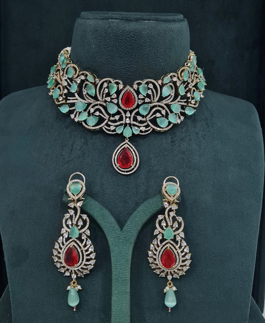 Victorian Choker 05750 - KRISHNA'S SWETA JEWELLERY