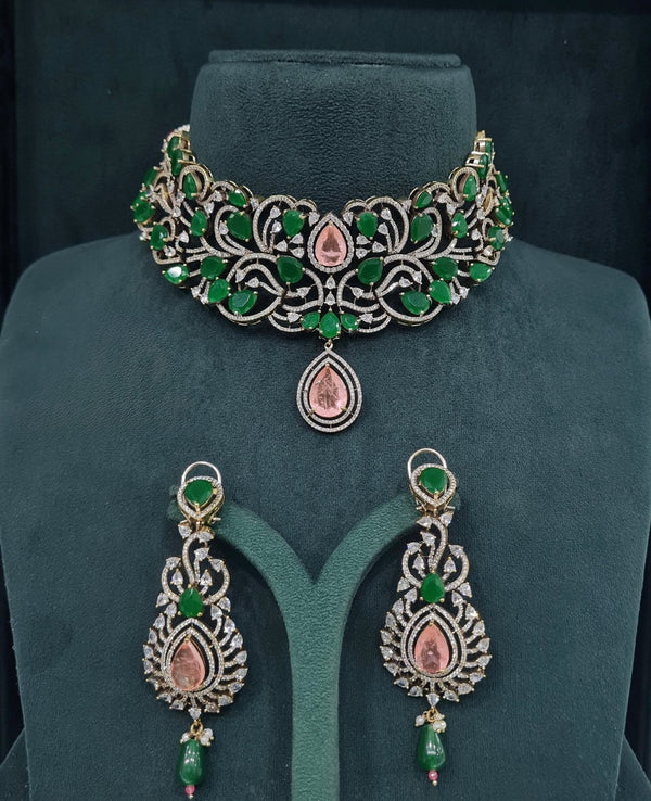 Victorian Choker 05750 - KRISHNA'S SWETA JEWELLERY