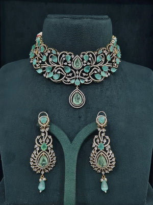 Victorian Choker 05750 - KRISHNA'S SWETA JEWELLERY