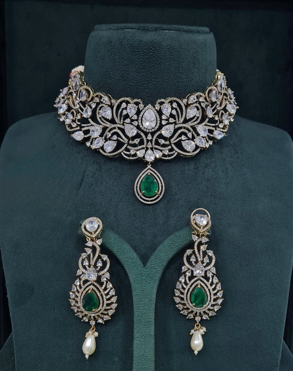 Victorian Choker 05750 - KRISHNA'S SWETA JEWELLERY