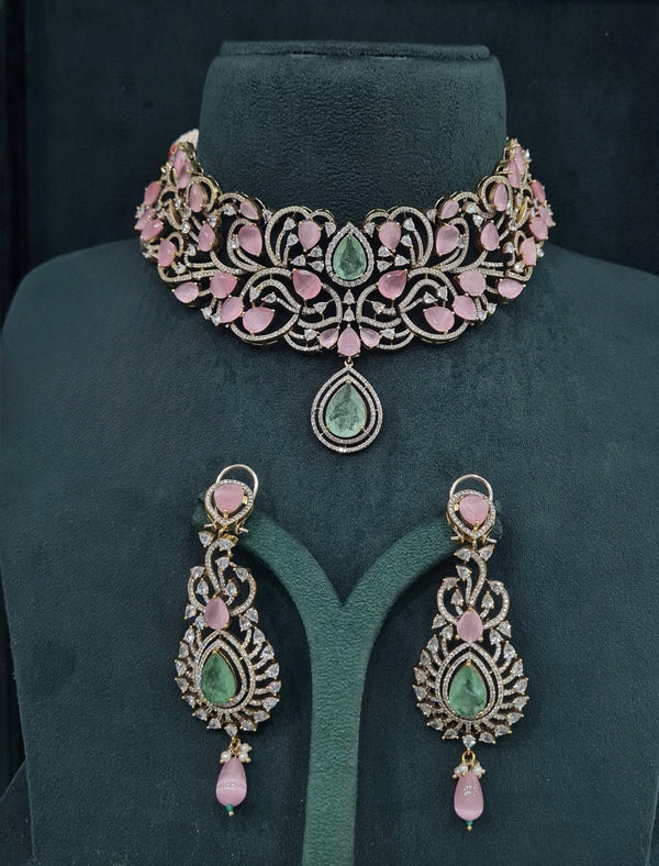 Victorian Choker 05750 - KRISHNA'S SWETA JEWELLERY