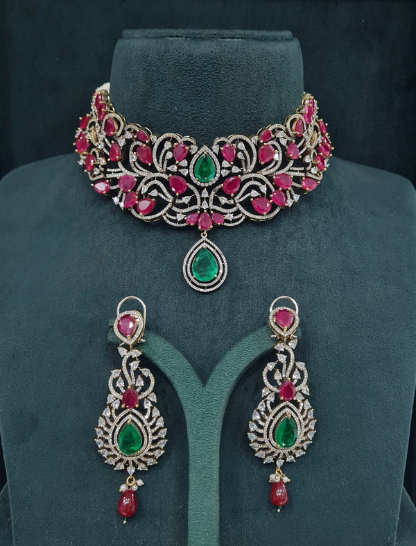 Victorian Choker 05750 - KRISHNA'S SWETA JEWELLERY