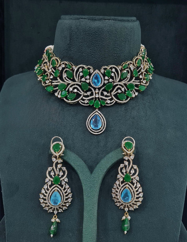 Victorian Choker 05750 - KRISHNA'S SWETA JEWELLERY