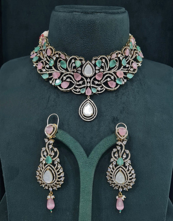 Victorian Choker 05750 - KRISHNA'S SWETA JEWELLERY