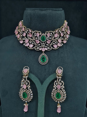 Victorian Choker 05750 - KRISHNA'S SWETA JEWELLERY