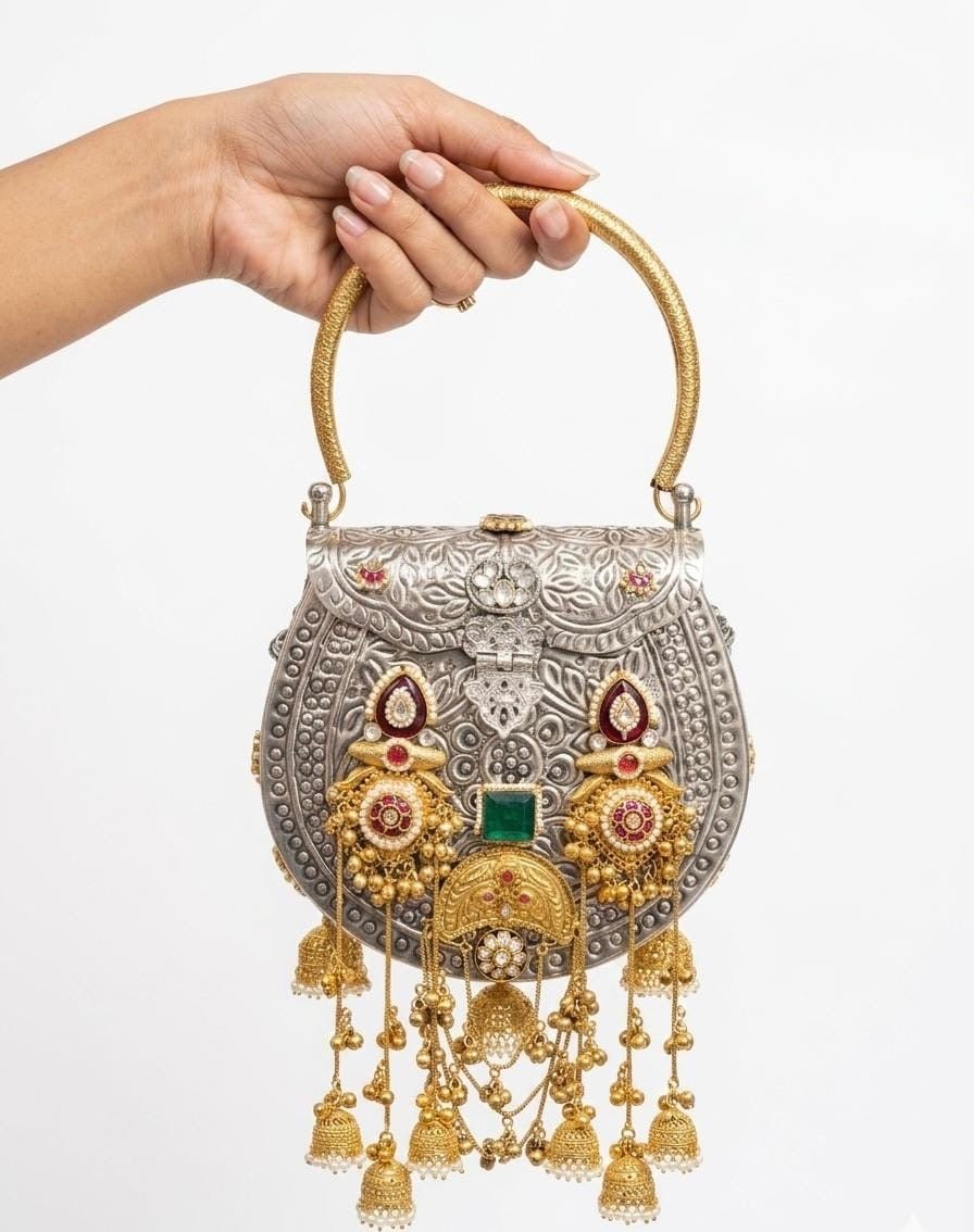 Victorian Clutch 09539 - KRISHNA'S SWETA JEWELLERY