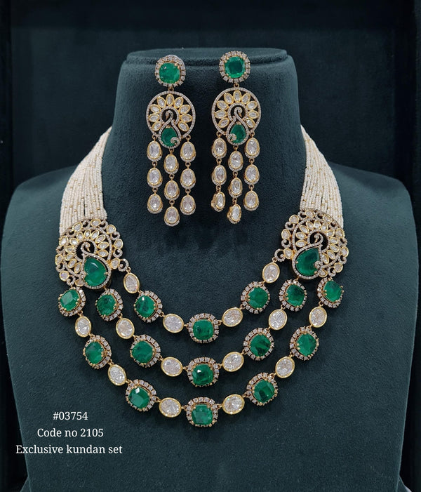 Victorian Doublet Long 03754 - KRISHNA'S SWETA JEWELLERY