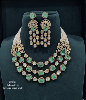 Victorian Doublet Long 03754 - KRISHNA'S SWETA JEWELLERY