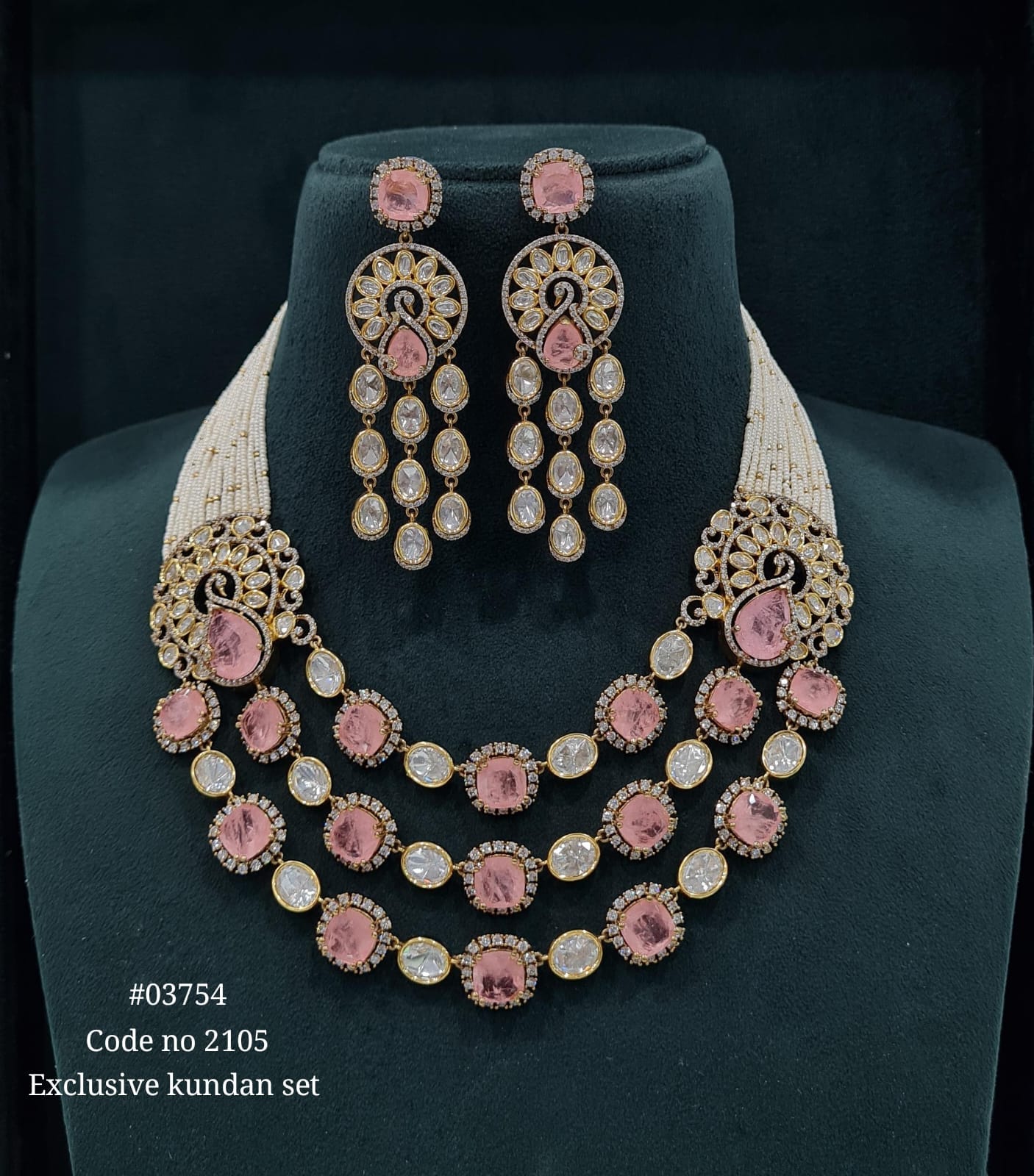 Victorian Doublet Long 03754 - KRISHNA'S SWETA JEWELLERY