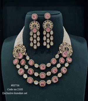 Victorian Doublet Long 03754 - KRISHNA'S SWETA JEWELLERY