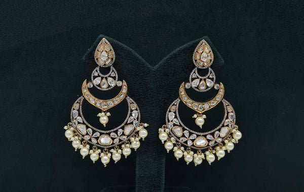 Victorian Earrings 08230 - KRISHNA'S SWETA JEWELLERY