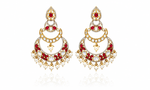 Victorian Earrings 08230 - KRISHNA'S SWETA JEWELLERY