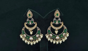 Victorian Earrings 08230 - KRISHNA'S SWETA JEWELLERY