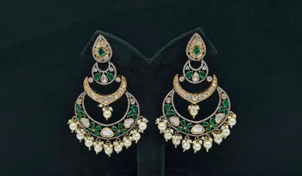Victorian Earrings 08230 - KRISHNA'S SWETA JEWELLERY