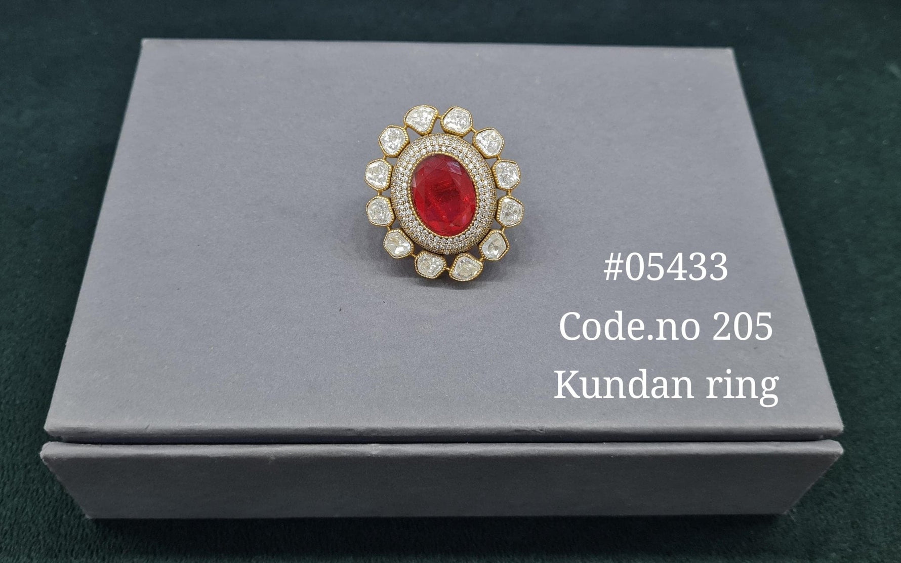 Victorian Fingerring 05433 - KRISHNA'S SWETA JEWELLERY