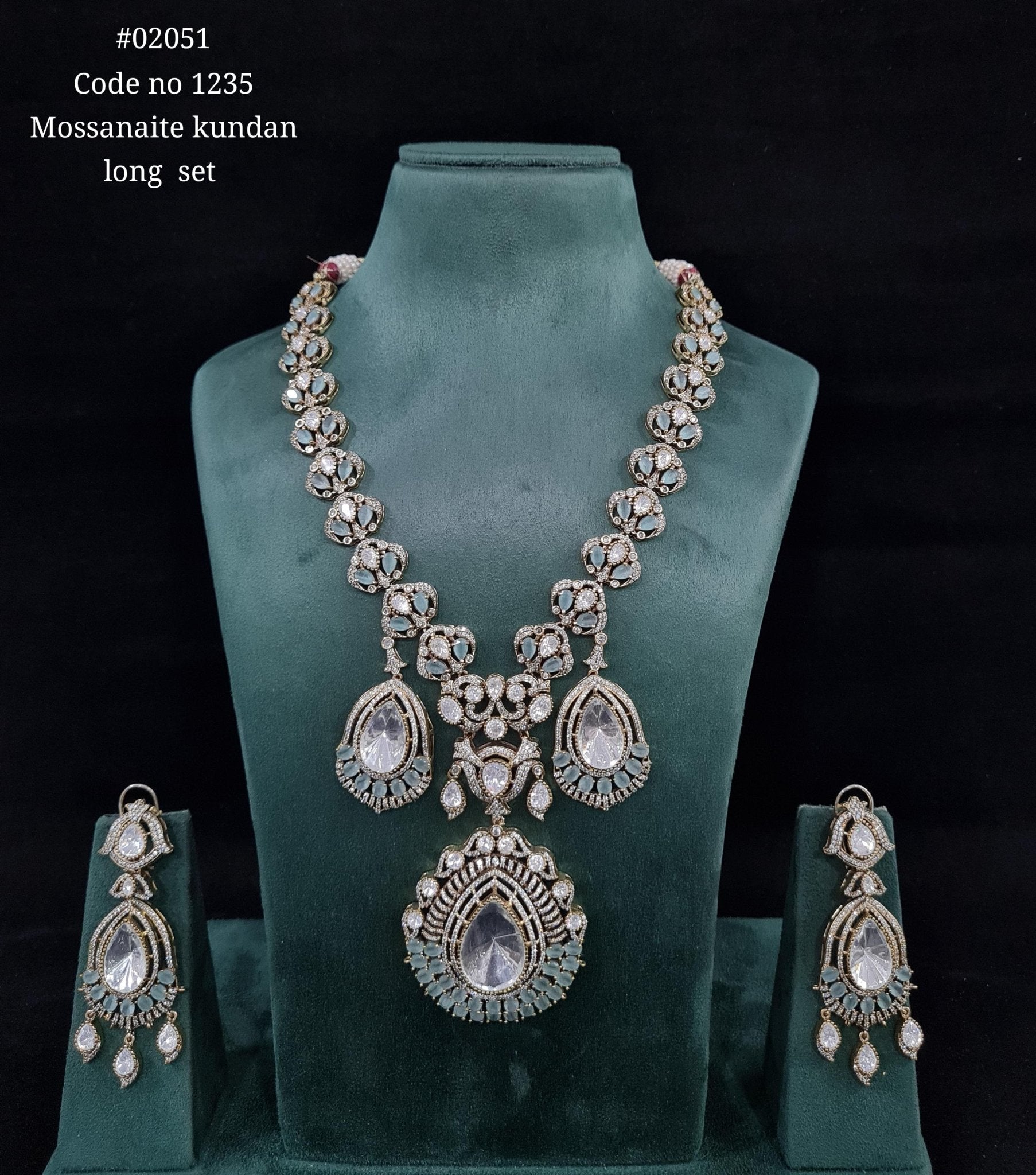 Victorian Kundan Long 02051 - KRISHNA'S SWETA JEWELLERY