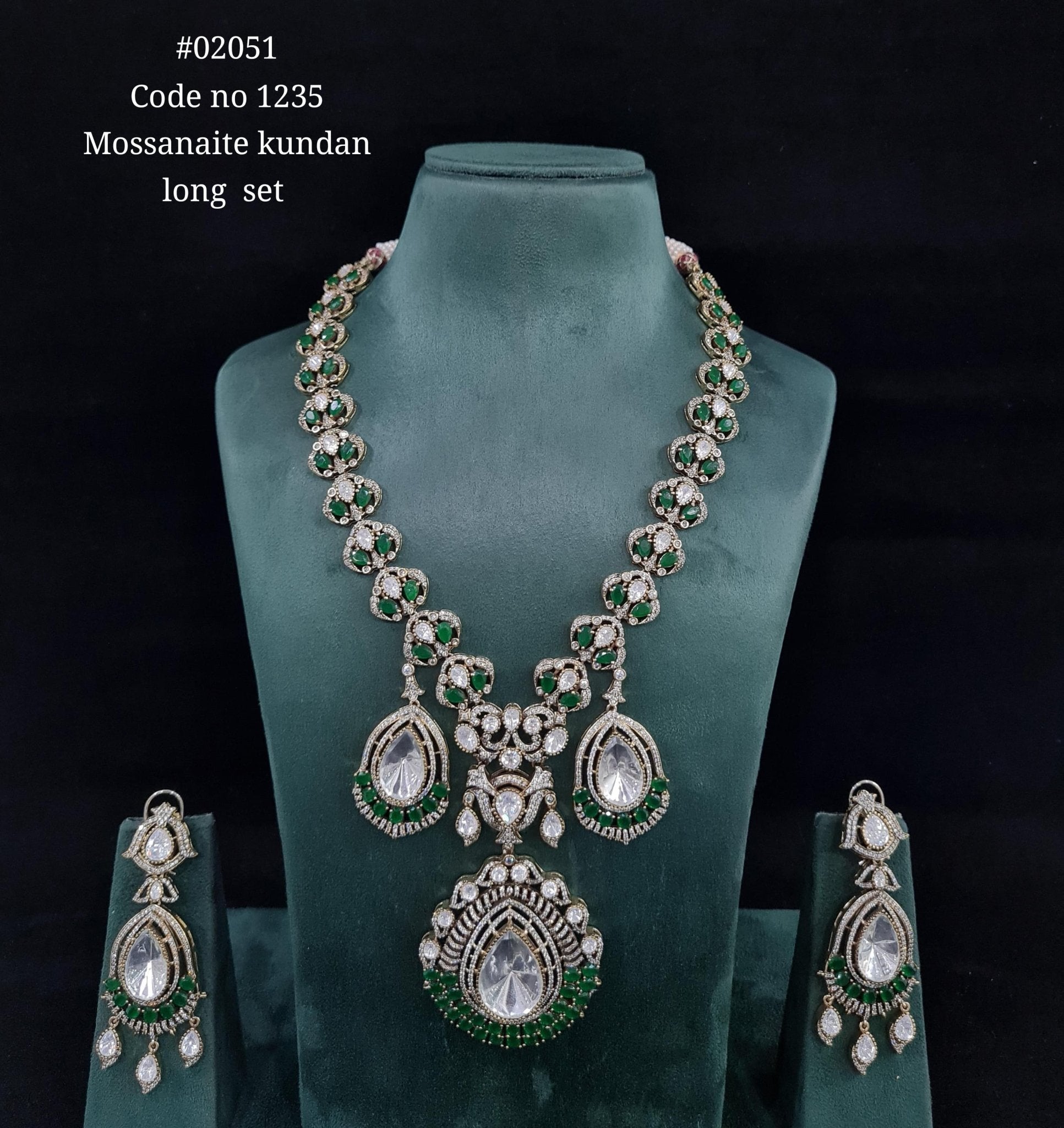 Victorian Kundan Long 02051 - KRISHNA'S SWETA JEWELLERY