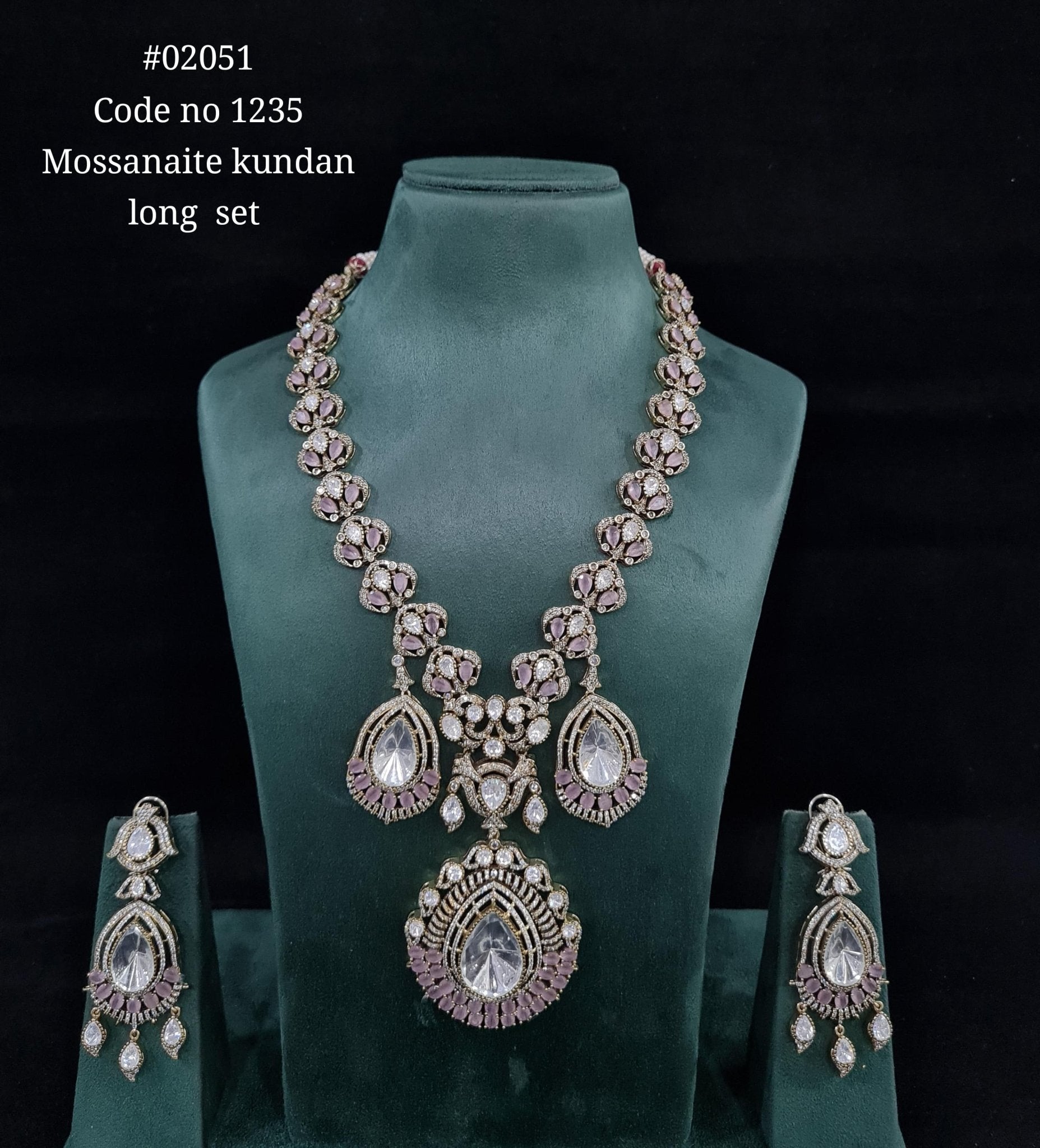 Victorian Kundan Long 02051 - KRISHNA'S SWETA JEWELLERY