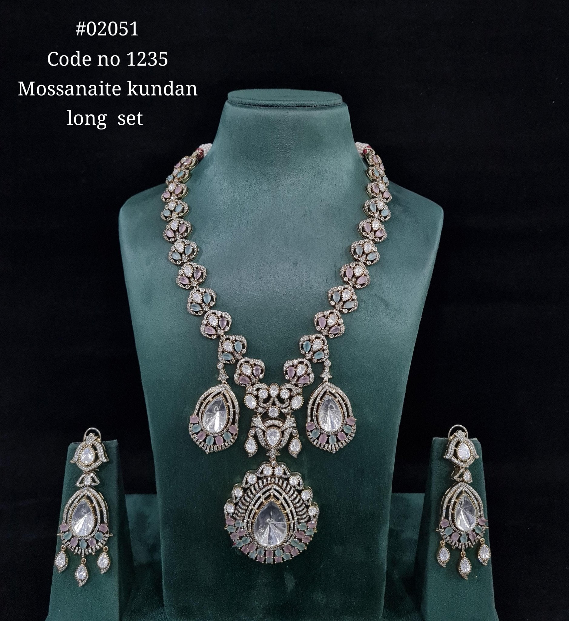 Victorian Kundan Long 02051 - KRISHNA'S SWETA JEWELLERY