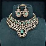 Victorian Kundan Necklace 08413 - Krishna's Sweta Jewellery